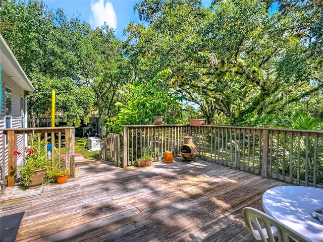 a balcony with chairs