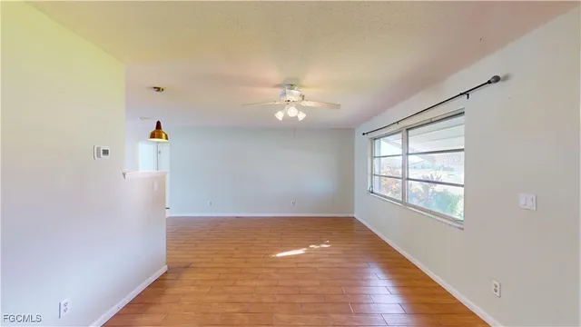 a view of a room with a staircase