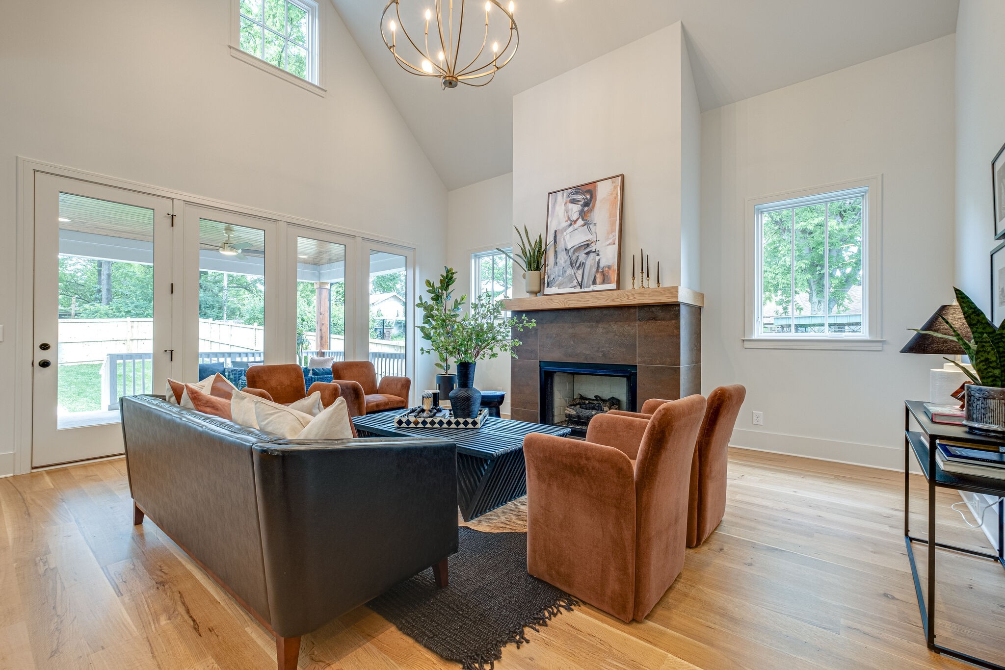 4012 Murphy Road Nashville, TN 37209 - Photo 22 of 63 a living room with fireplace furniture and a large window