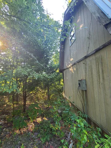 a view of a wooden fence