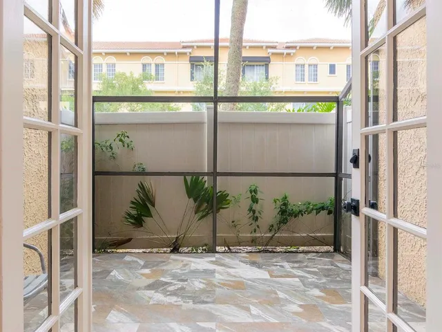 a view of front door