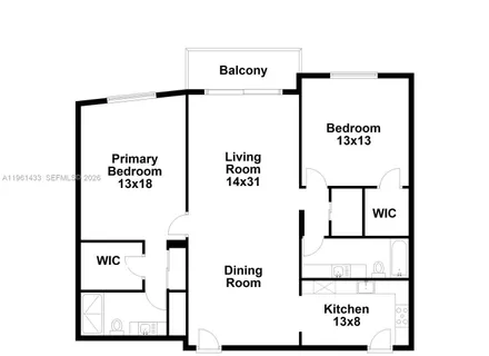 $889,000 | 90 Edgewater Drive, Unit PH25, Coral Gables, FL 33133