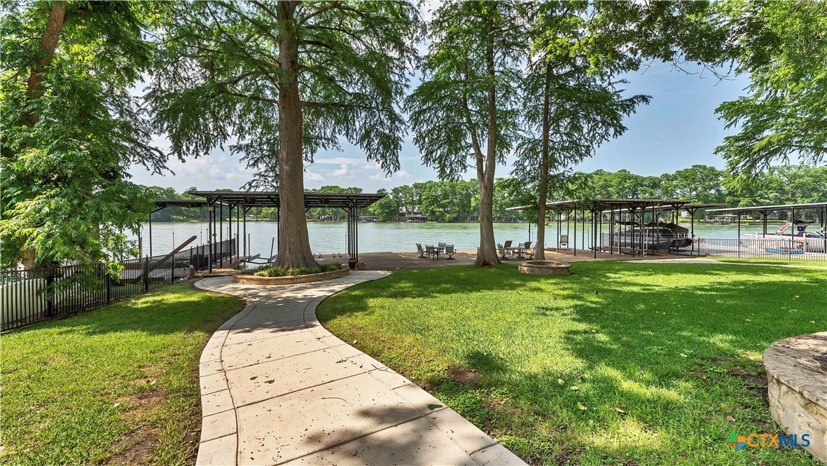368 Rancho Road New Braunfels, TX 78130 - Photo 35 of 47 a view of a garden with a lake view