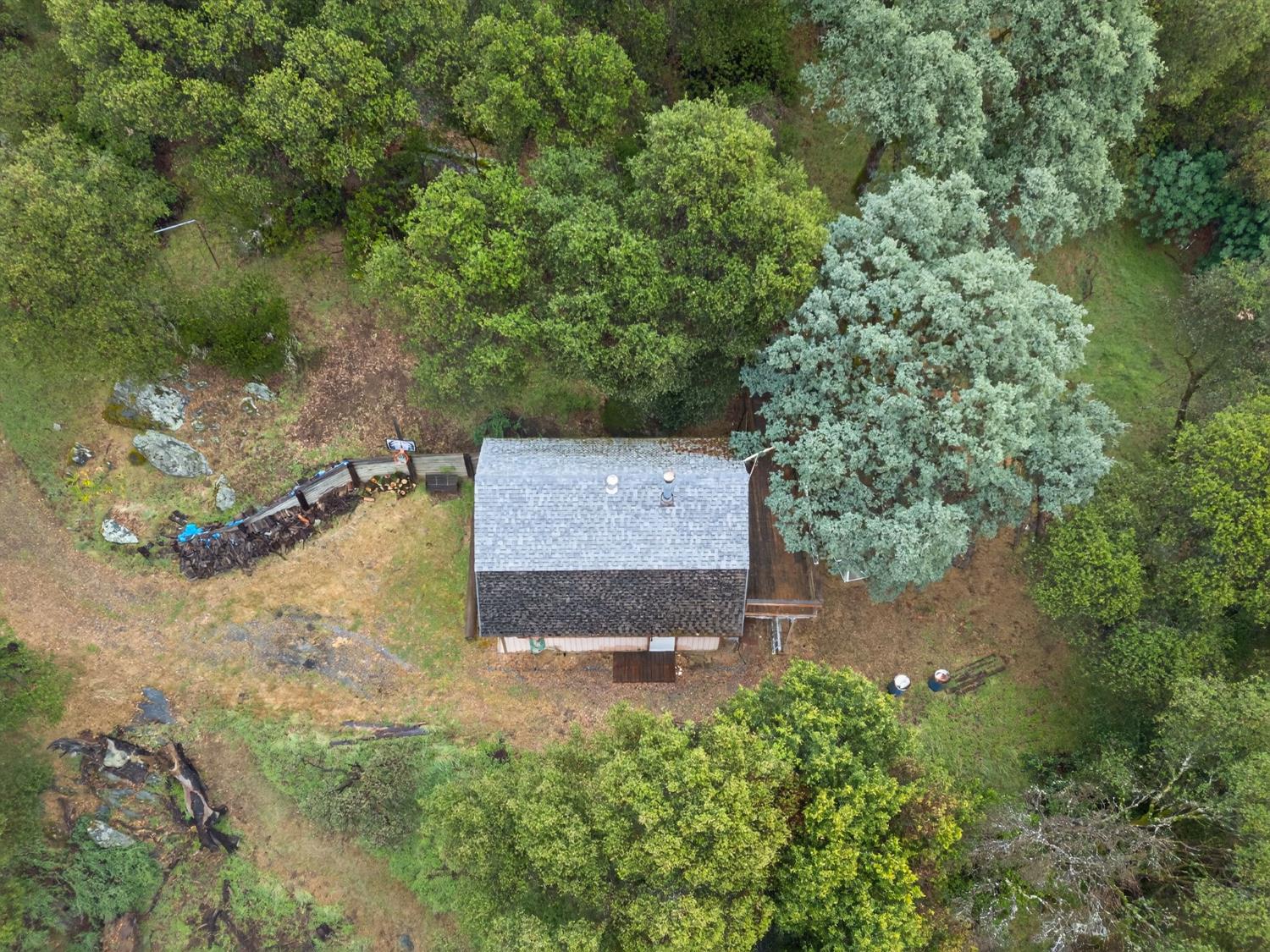 4290 Rancho Montes Drive Placerville, CA 95667 - Photo 46 of 47 an aerial view of a house with a yard