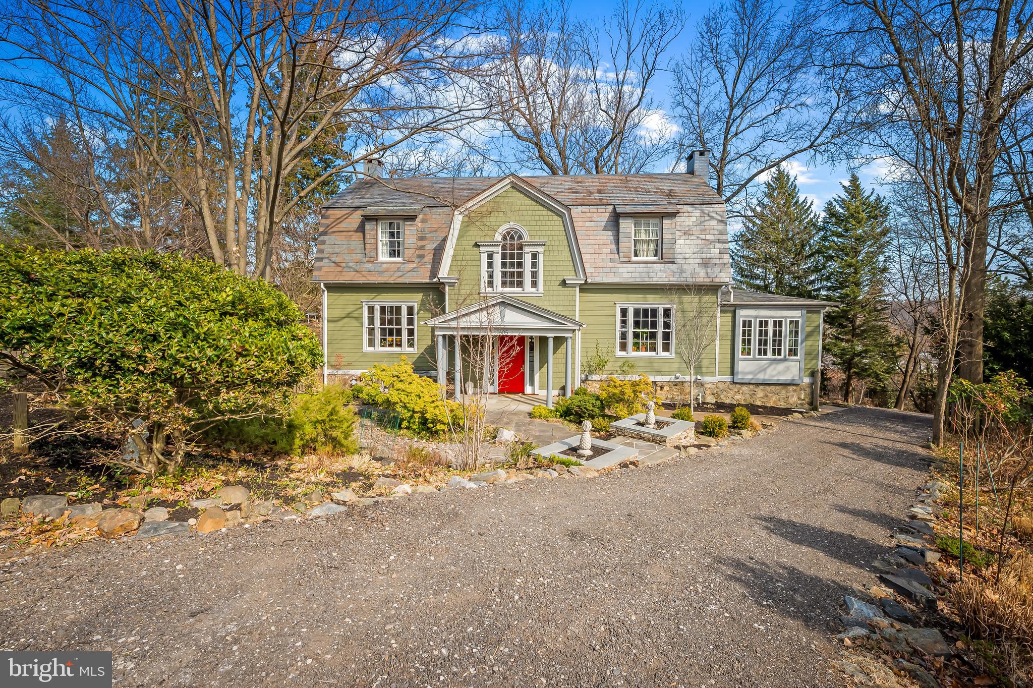 front view of a house with a outdoor space