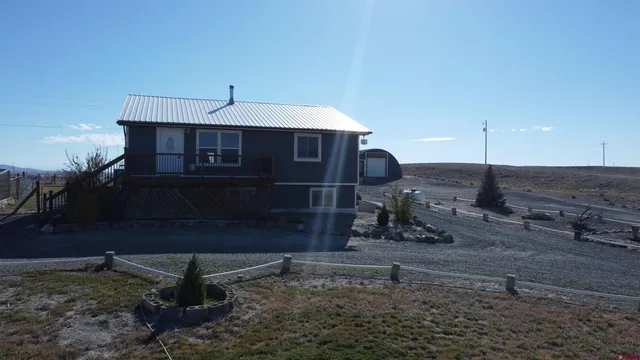 a backyard of a house