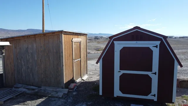 a view of a lake with a mountain