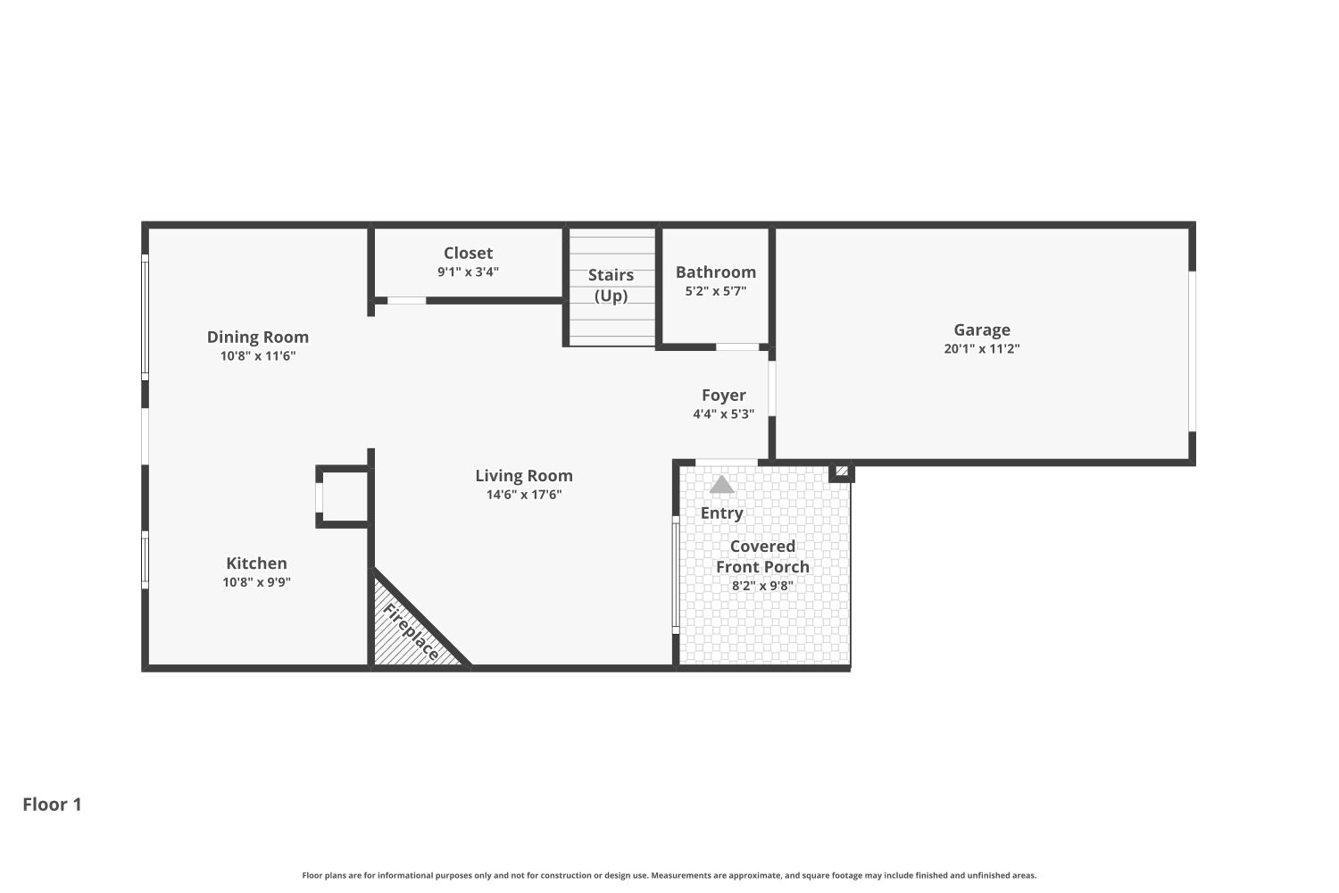 46 Verde Ranch Loop Leander, TX 78641 - Photo 19 of 19 A well-organized first-floor plan, highlighting essential living spaces and a covered entry.
