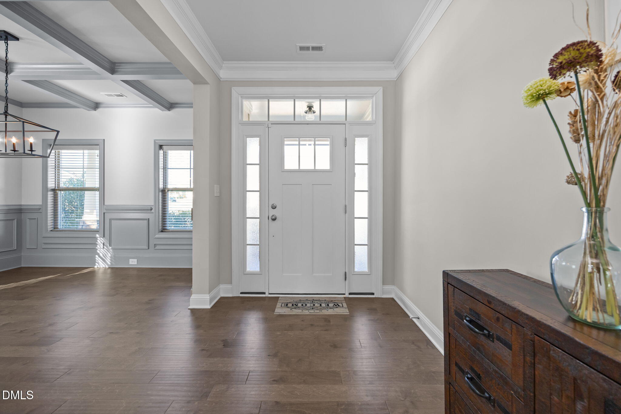 3528 Jones Lake Road Fuquay-Varina, NC 27526 - Photo 5 of 50 a view of empty room with wooden floor and fan