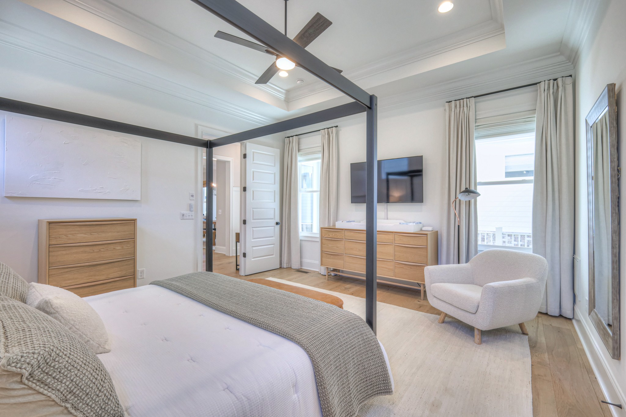 2042 Nathaniel Road Franklin, TN 37064 - Photo 21 of 40 a bedroom with a bed and glass door