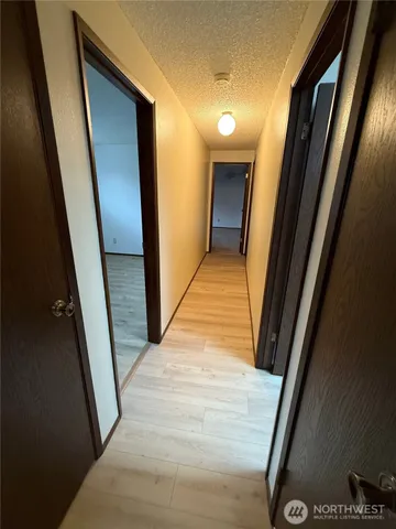 a view of hallway with stairs