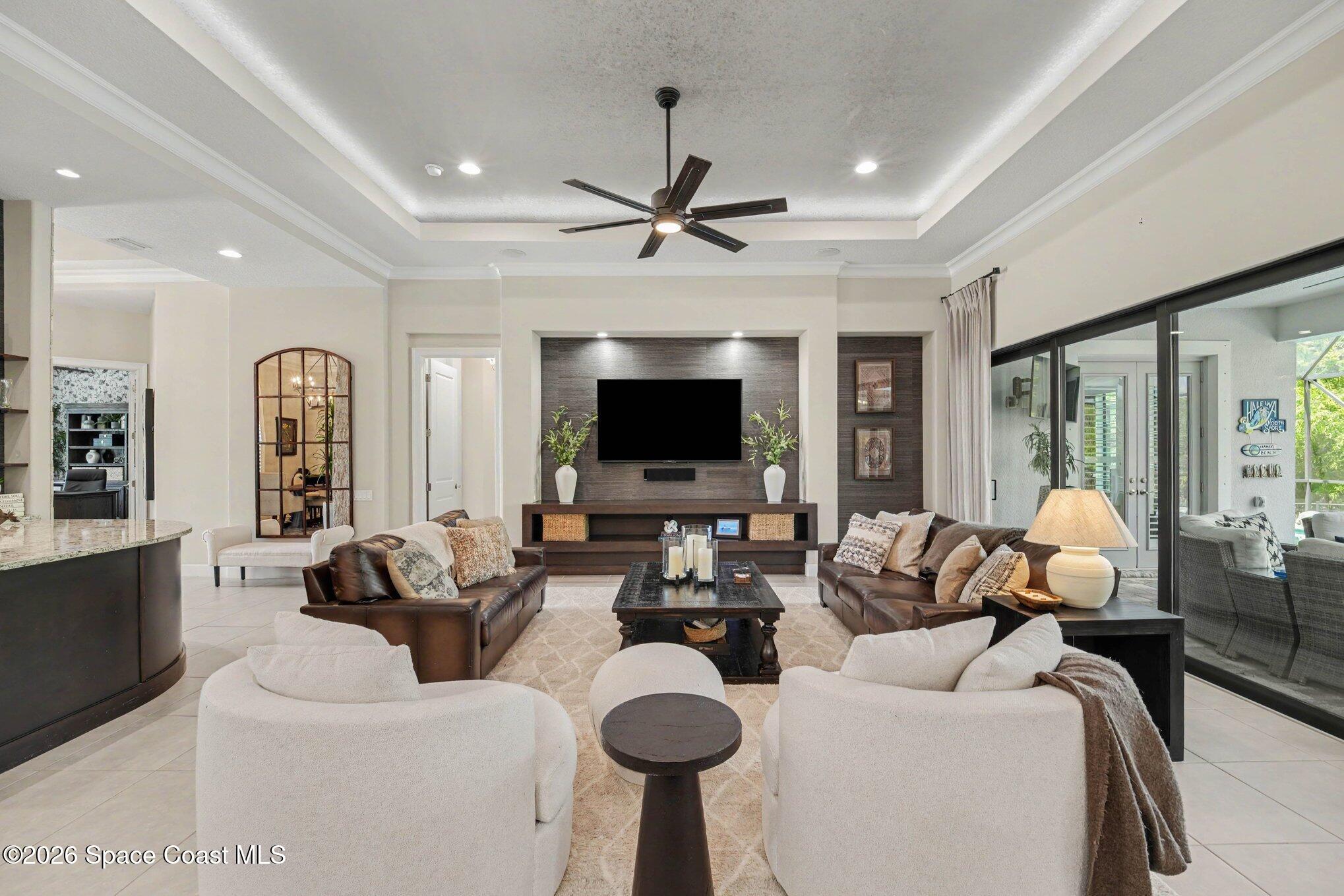 5008 Duson Way Rockledge, FL 32955 - Photo 9 of 54 Lighted 12' Trey Ceiling
