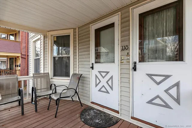 a view of an outdoor space with seating area