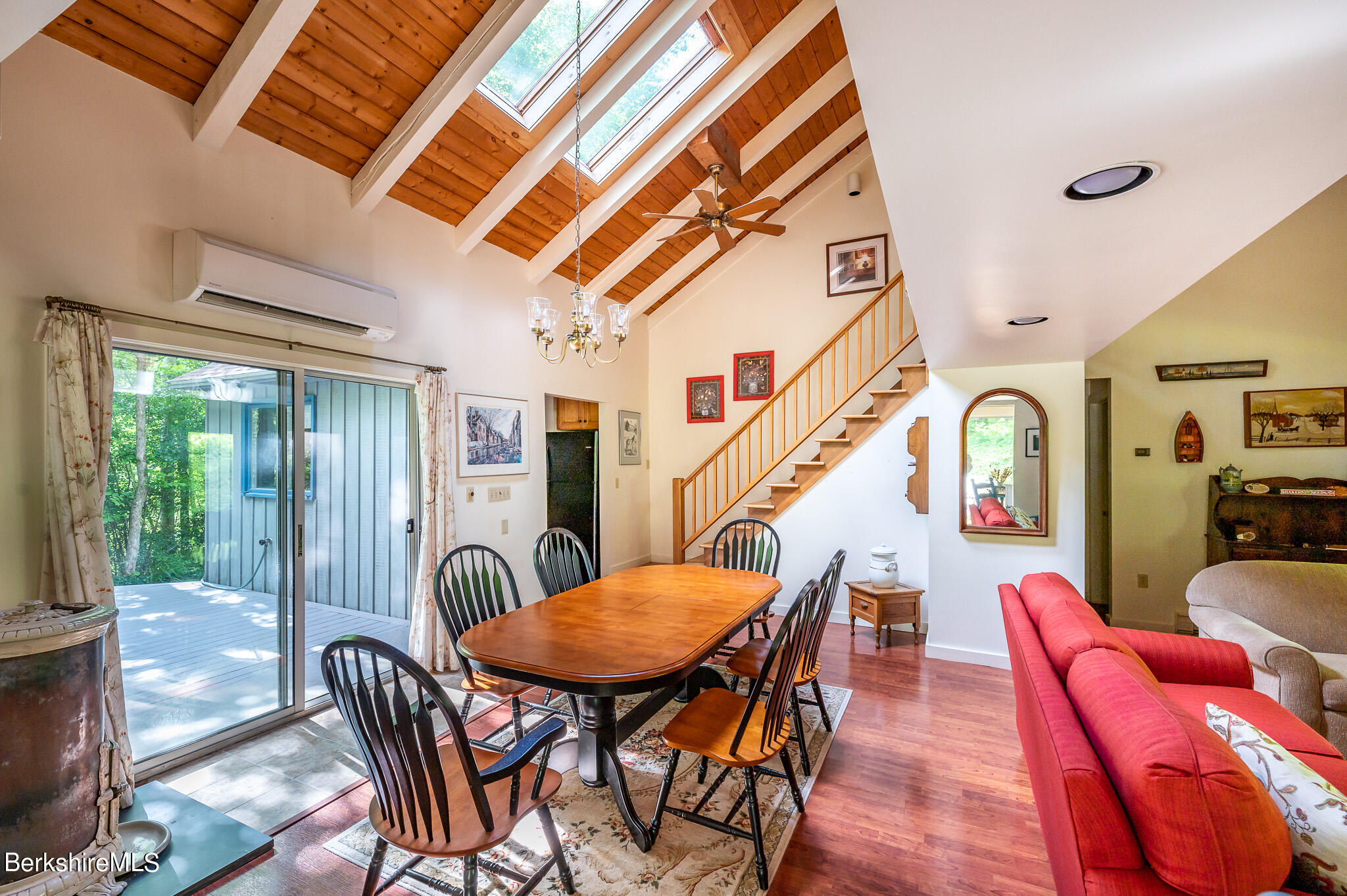 9 Pixley Hill Road West Stockbridge, MA 01236 - Photo 13 of 37 a dining room with furniture and a floor to ceiling window