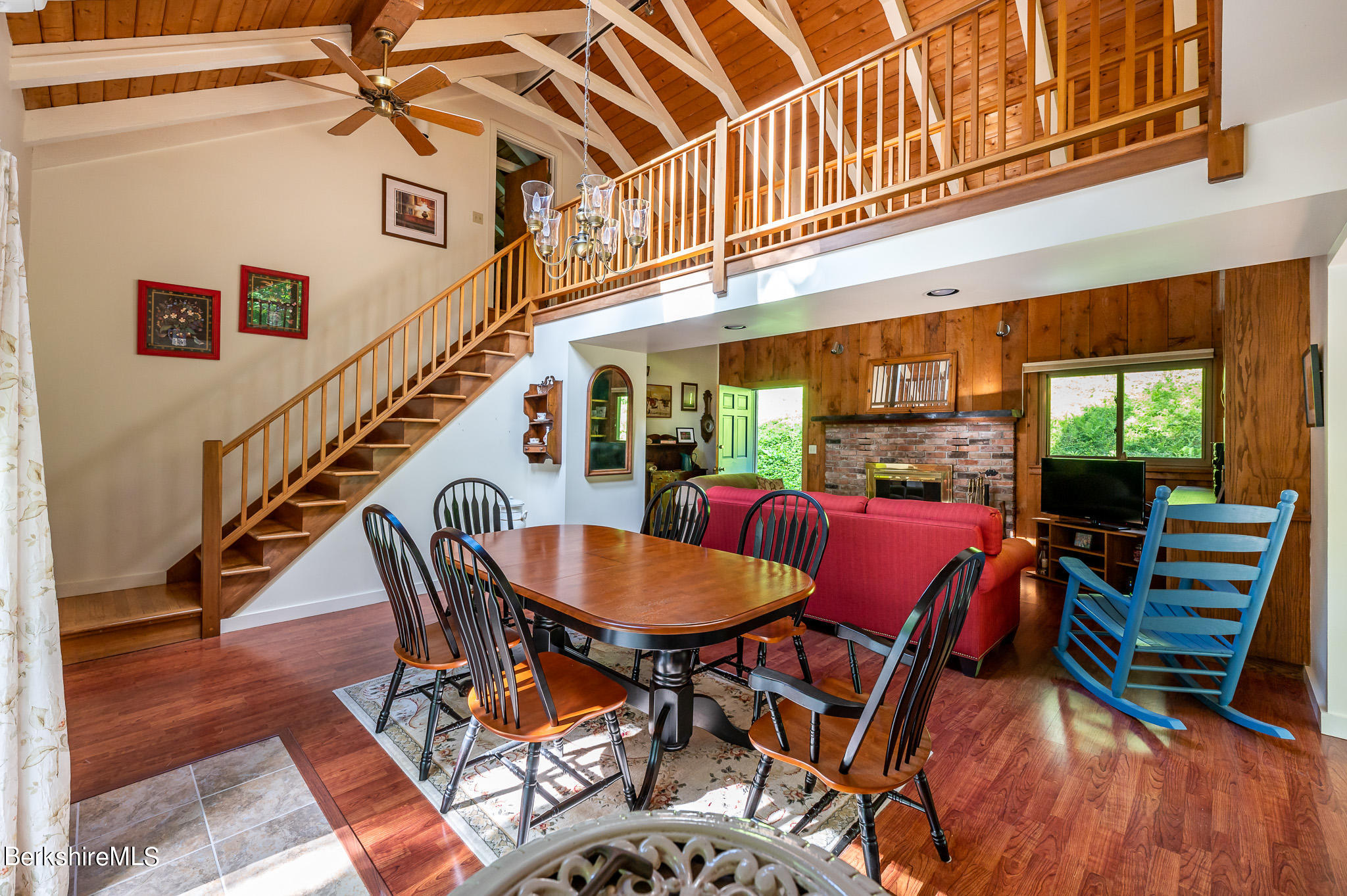 9 Pixley Hill Road West Stockbridge, MA 01236 - Photo 16 of 37 a dining room with furniture and a floor to ceiling window
