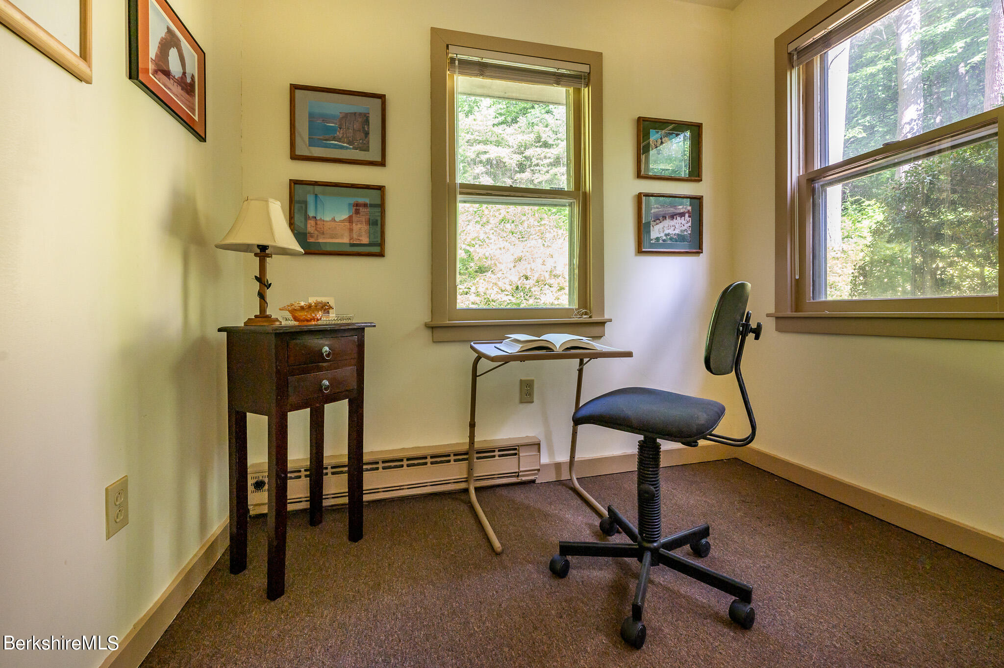9 Pixley Hill Road West Stockbridge, MA 01236 - Photo 18 of 37 a view of a workspace with furniture and a window