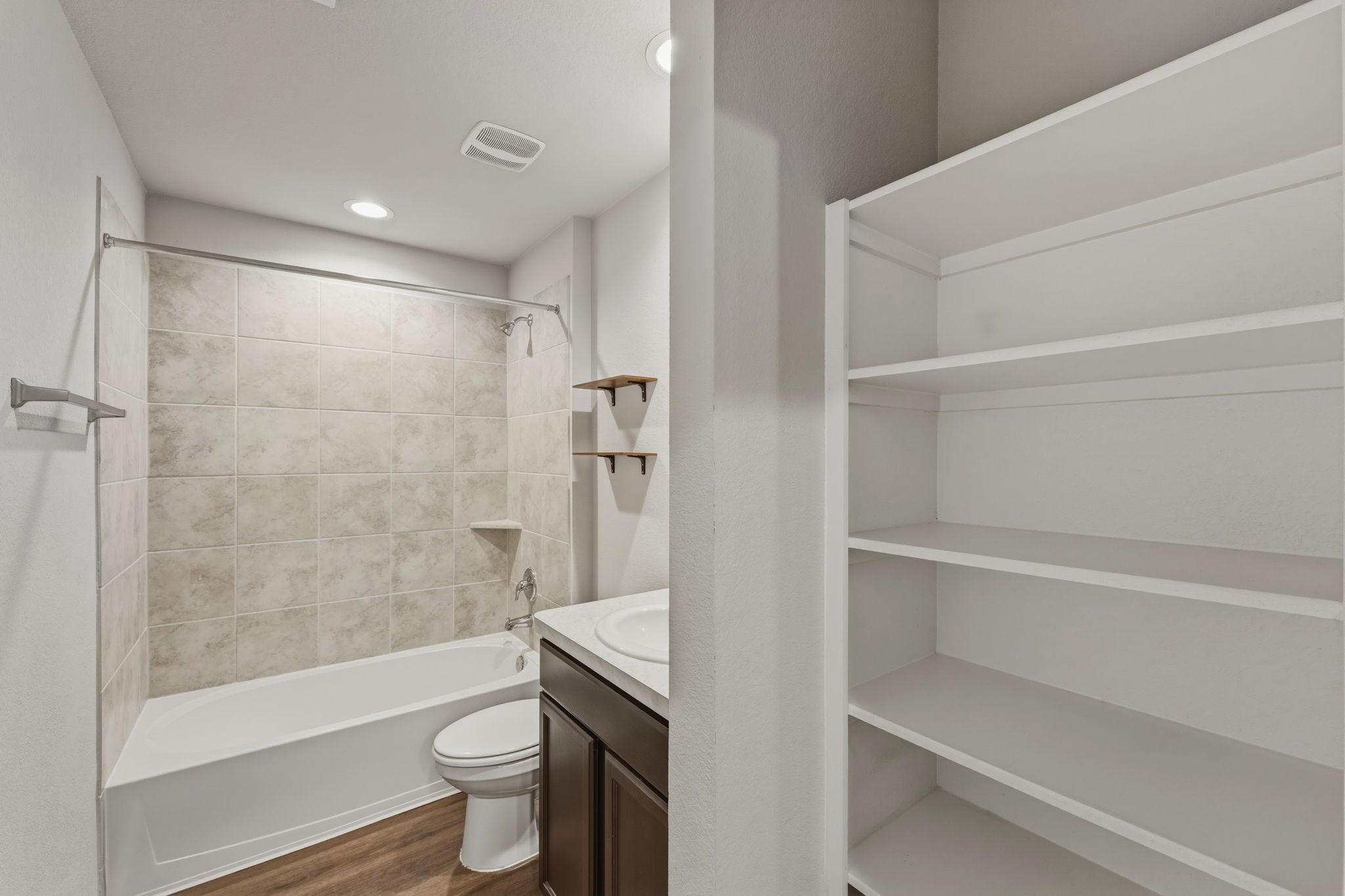 2407 Staverton Cir Spring Spring, TX 77373 - Photo 26 of 41 a bathroom with a shower a toilet and a sink