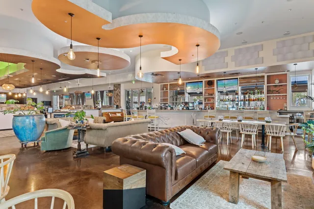 a view of outdoor space with garden and entertaining space