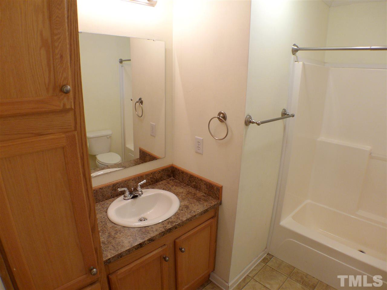 1955 Holly Grove Road Benson, NC 27504 - Photo 21 of 25 a bathroom with a sink and a mirror