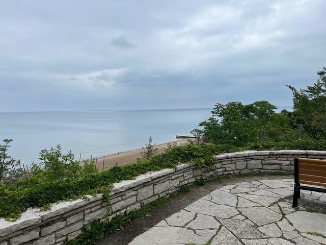 313 Hawthorn Avenue, Unit F Glencoe, IL 60022 - Photo 25 of 27 a view of outdoor space with seating and trees