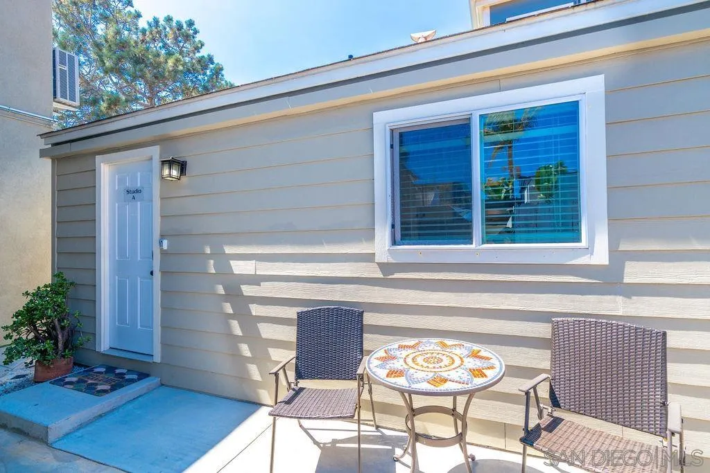 841 Beryl Street, Unit A San Diego, CA 92109 - Photo 17 of 22 a view of a two chairs in the patio