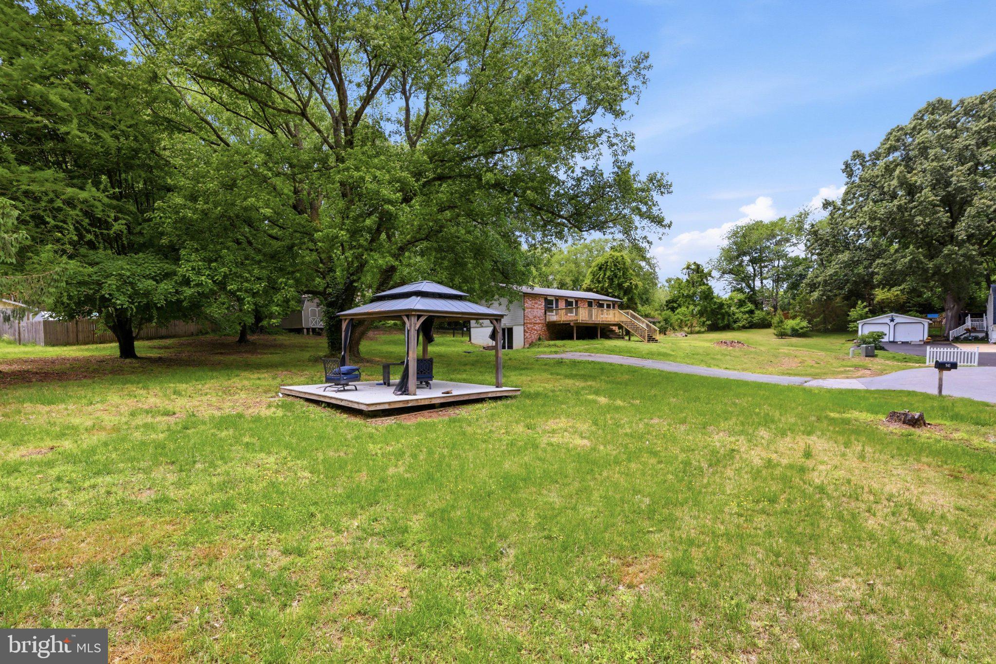 941 Pat Lane Huntingtown, MD 20639 - Photo 3 of 30 Spacious yard with charming gazebo.