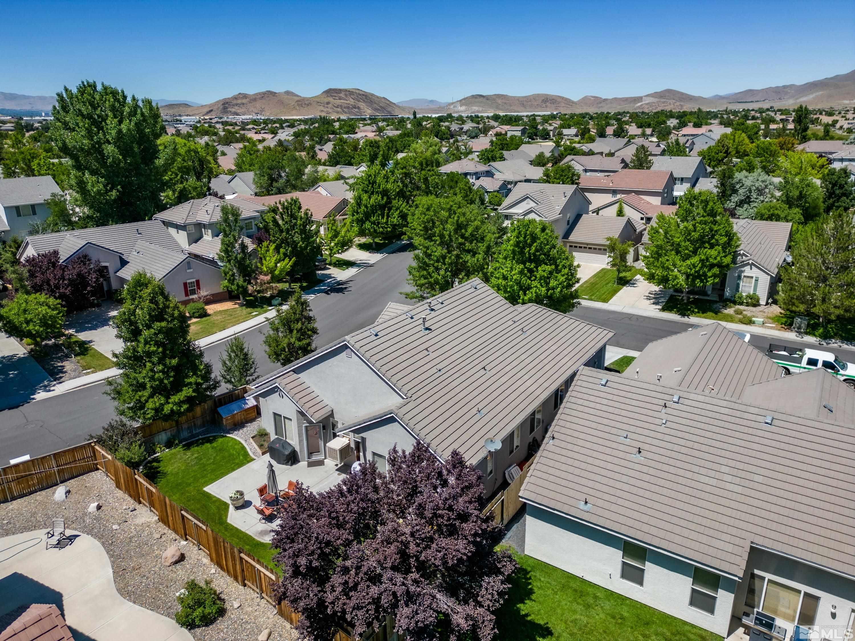 1600 Red Gulch Court Reno, NV 89521 - Photo 38 of 39 an aerial view of a house with a mountain