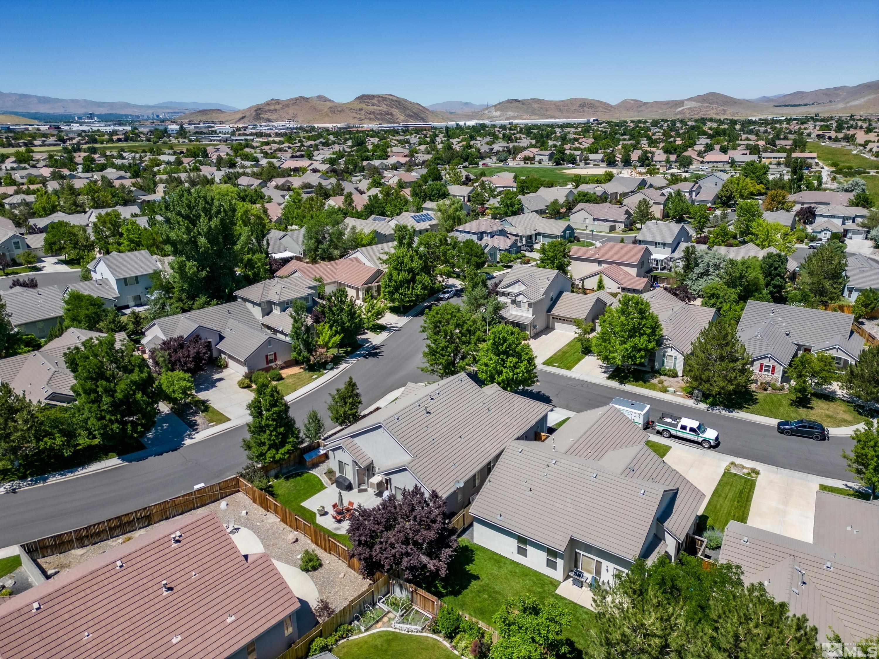 1600 Red Gulch Court Reno, NV 89521 - Photo 39 of 39 an aerial view of residential houses with outdoor space