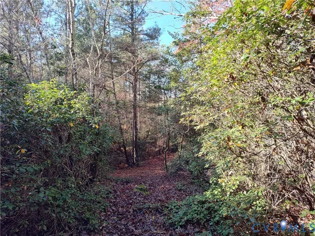 a view of an outdoor space and mountain view