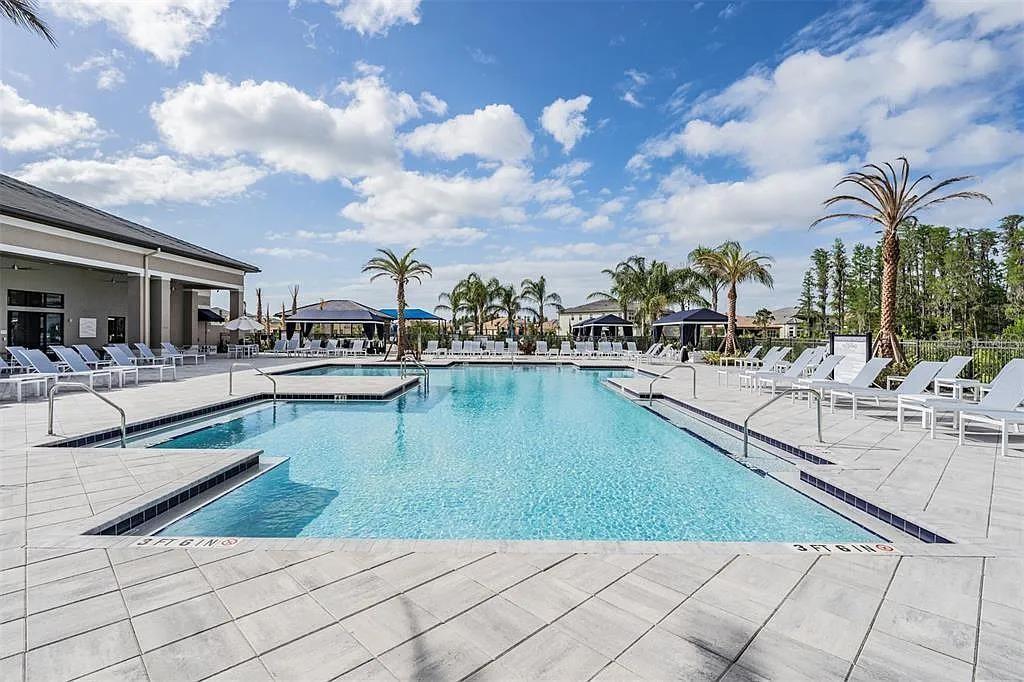 32558 Tree Of Life Avenue Wesley Chapel, FL 33543 - Photo 53 of 73 a view of swimming pool with outdoor seating