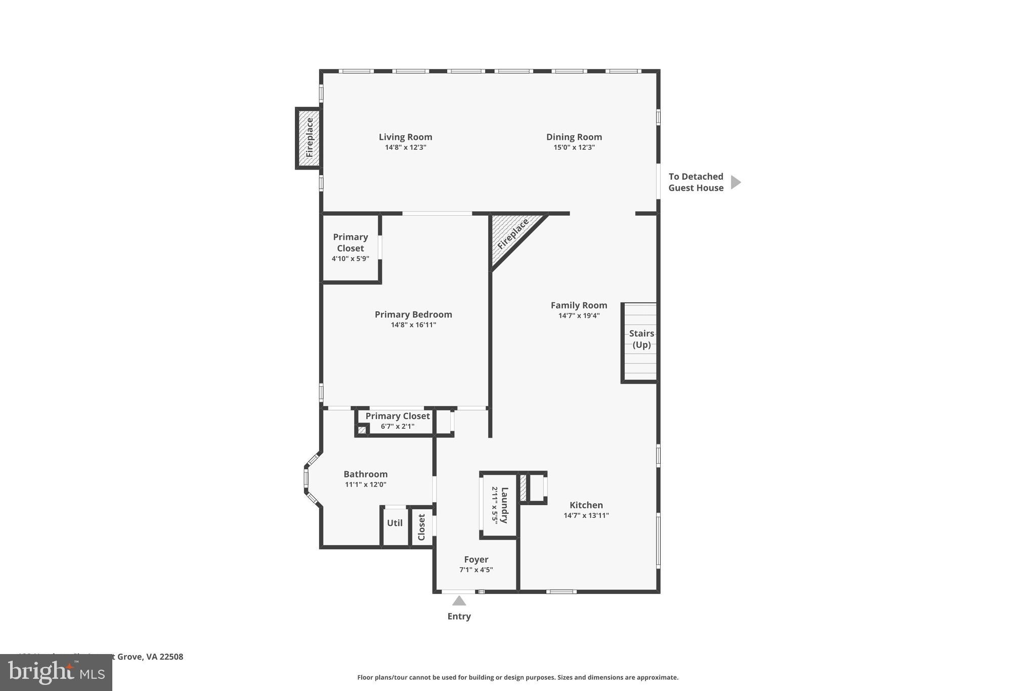 128 Harrison Circle Locust Grove, VA 22508 - Photo 62 of 65 Main level floorplan