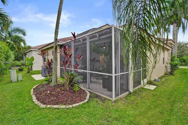 a view of a lake in middle of the town