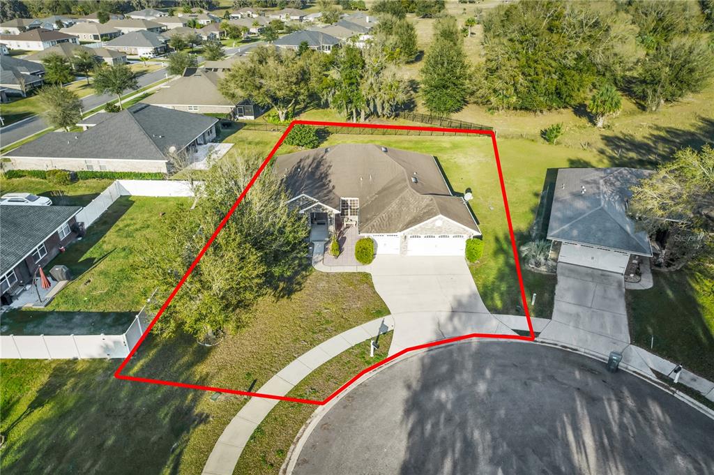 4319 Southwest 63rd Street Ocala, FL 34474 - Photo 29 of 29 an aerial view of a house with a yard and potted plants