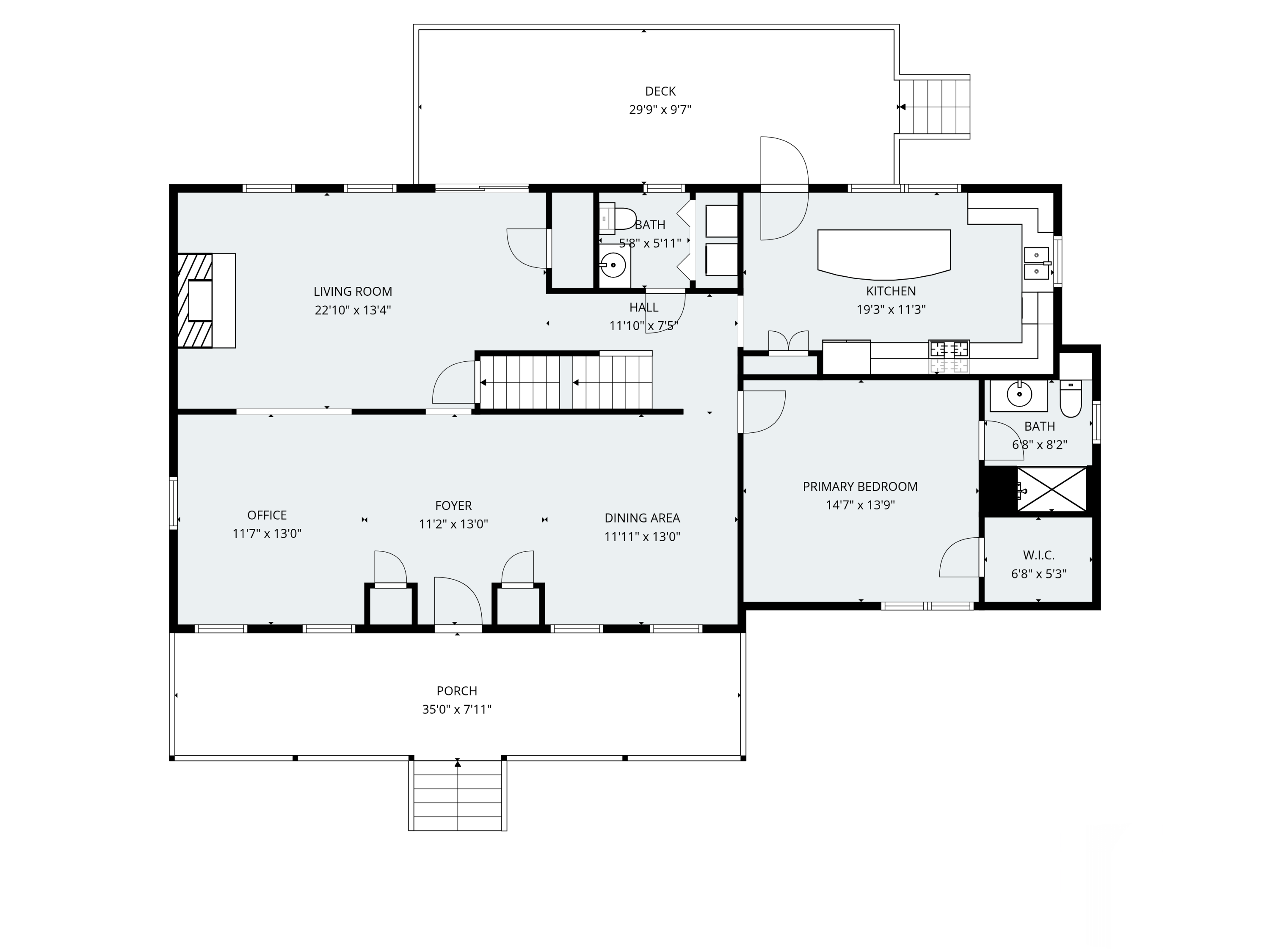 2 Roaring Rock Road York, ME 03909 - Photo 58 of 62 First Level Floorplan