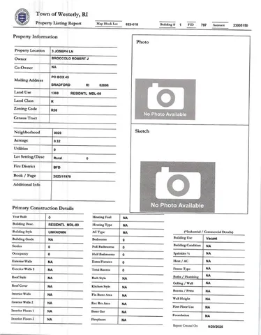 $99,900 | 3 Joseph Lane, Bradford, RI 02808