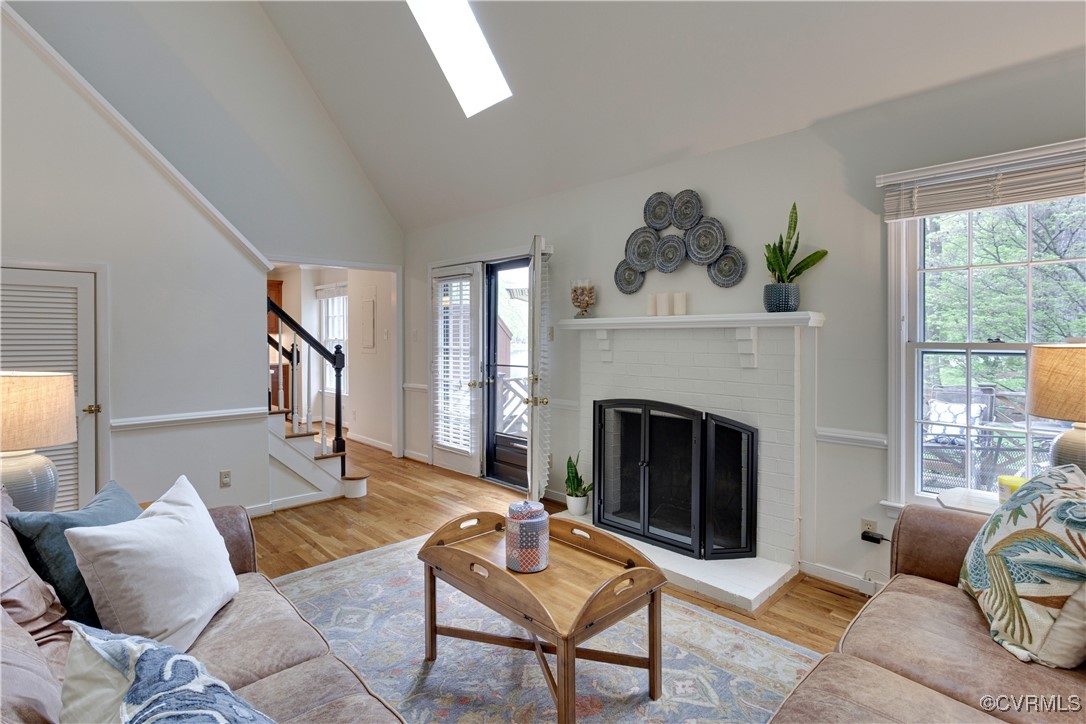 2706 Berkeley Pointe Drive Henrico, VA 23233 - Photo 22 of 48 a living room with furniture and a fireplace