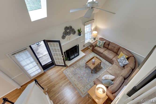 2706 Berkeley Pointe Drive Henrico, VA 23233 - Photo 36 of 48 a living room with furniture and a fireplace