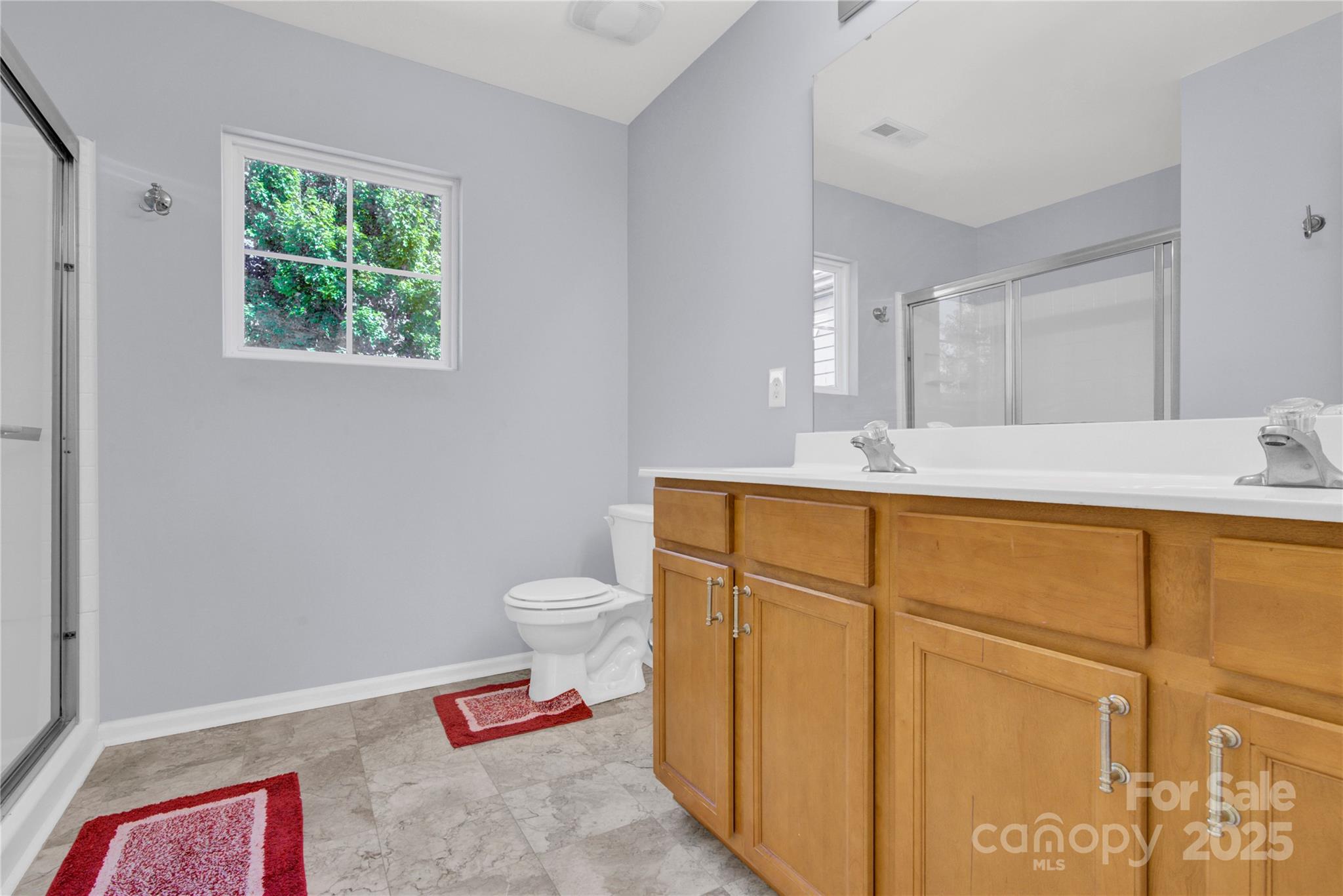 12418 Downy Birch Road Charlotte, NC 28227 - Photo 18 of 37 a bathroom with a sink mirror vanity and toilet