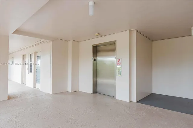 a front view of a building