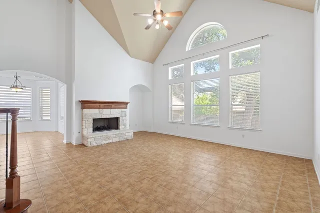 a view of livingroom with natural light