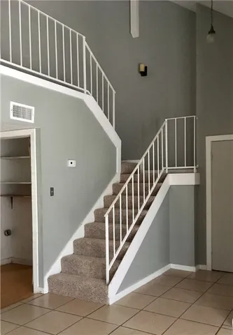a view of an entryway with staircase