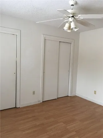 a view of a livingroom with a fan