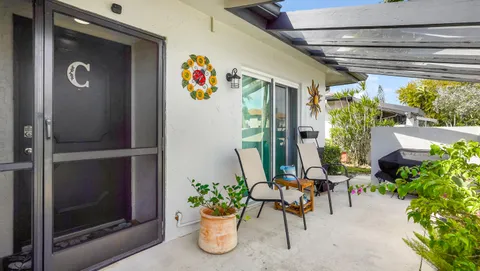 a view of an outdoor space with a porch