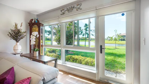 a room with furniture and a window