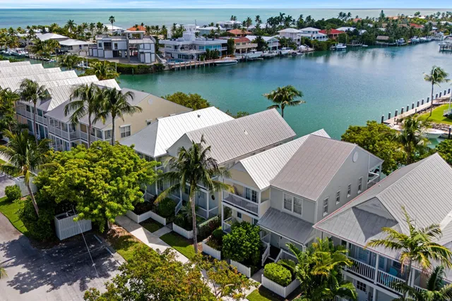 an aerial view of a house with a lake view
