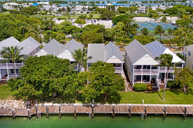 a view of a city with an ocean