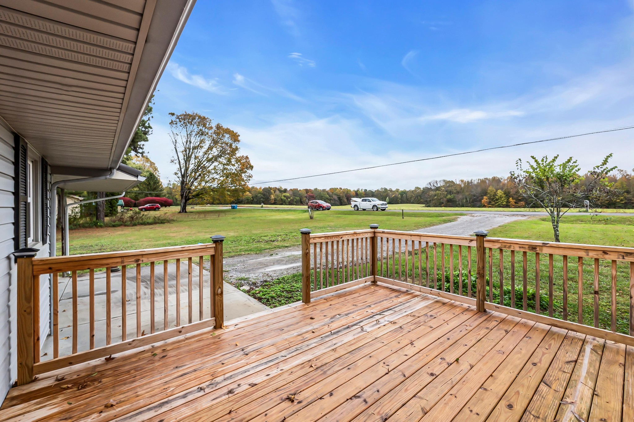 99 Anthony Mill Road Tullahoma, TN 37388 - Photo 2 of 37 a view of a wooden deck with a yard