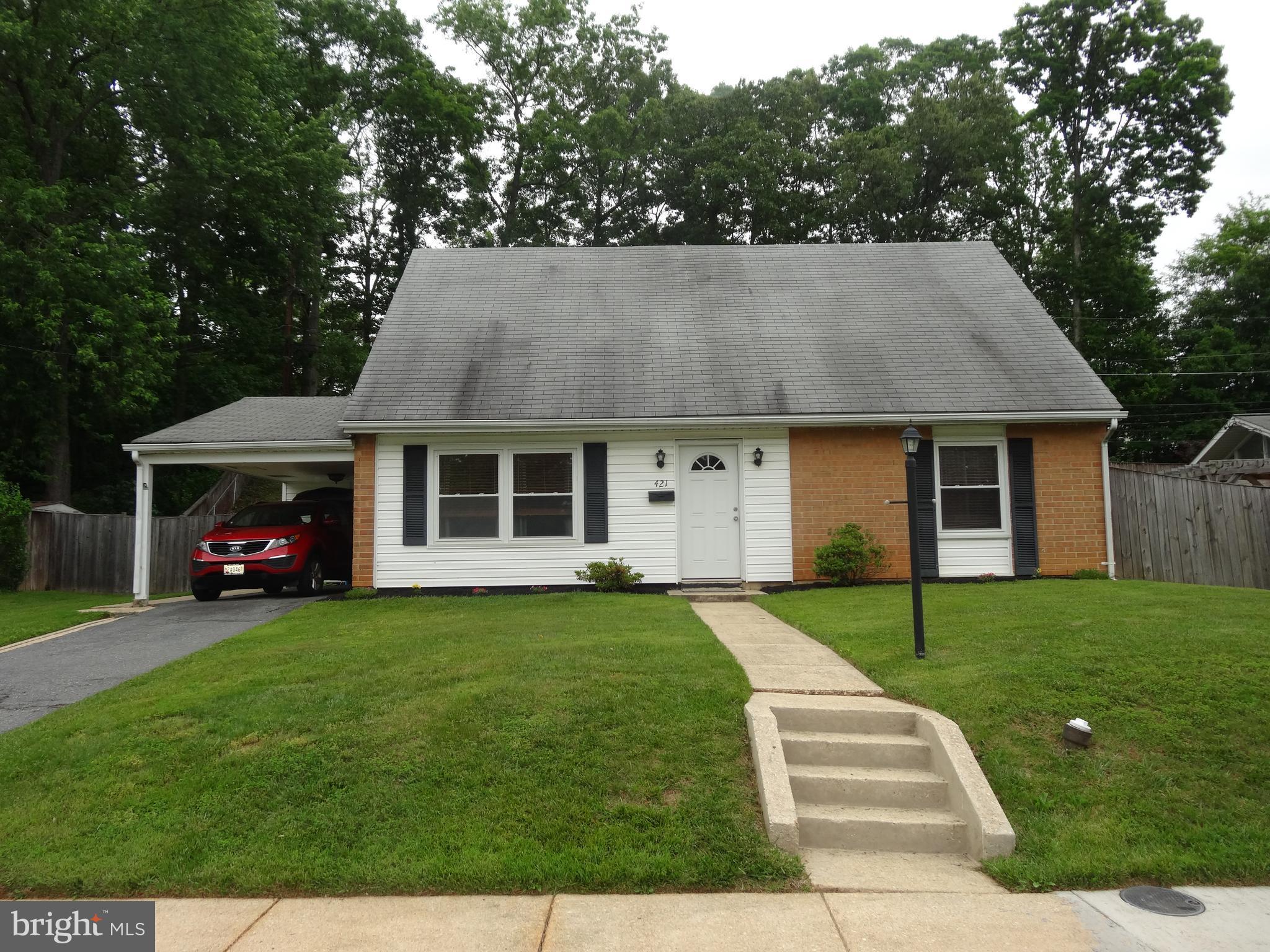 421 Breslin Road Joppa, MD 21085 - Photo 2 of 30 Front exterior, carport and off street parking