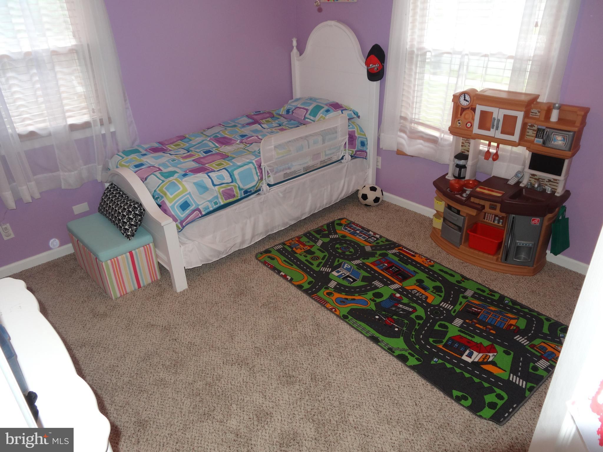 421 Breslin Road Joppa, MD 21085 - Photo 22 of 30 Entry level bedroom 2 w/new carpet and ceiling fan