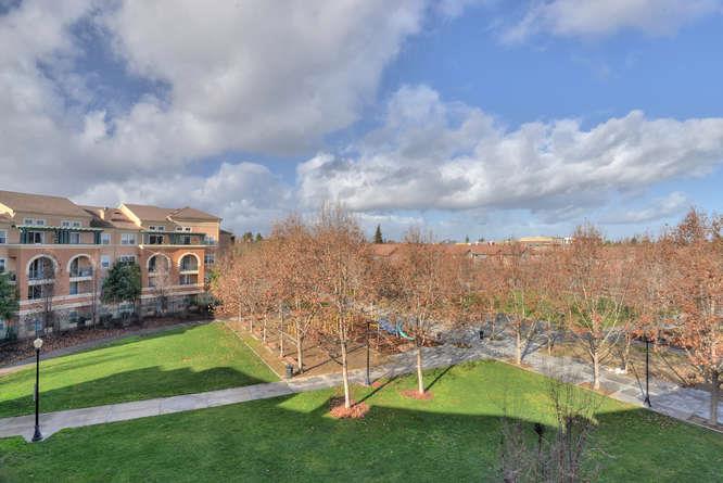 1310 Saddle Rack Street, Unit 432 San Jose, CA 95126 - Photo 8 of 10 a view of a garden with a building in the background
